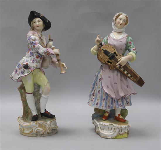 A pair of 19th century figurines